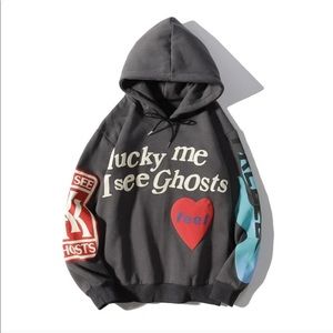 Size M “Lucky me I see ghost” Hoodie